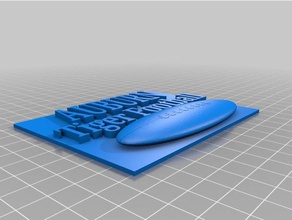 auburn tiger football tag 3d printing quick print 3d print model - Mito3D