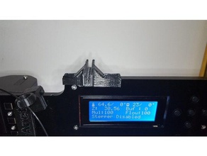 t mount spool holder top antet a8 3d printer parts anet upgrade prusa i3 3d print model - Mito3D