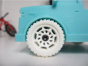 wheelv2 caminhão veículos pneu roda 3d print model - Mito3D