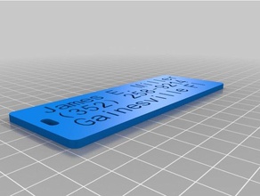 name plate 1 organization customized 3d print model - Mito3D