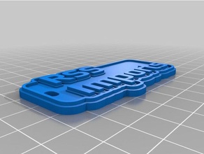rss imports keychains customized 3d print model - Mito3D