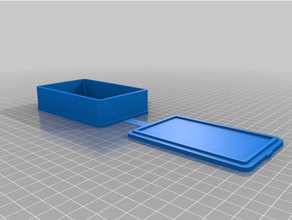 mi personalizados caso rectangular los contenedores personalizado 3d print model - Mito3D
