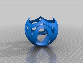 mi personalizados 4 char modismos - proyección estereográfica matemáticas art personalizado 3d print model - Mito3D