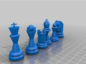 pezzi Piazza scacchi 3d print model - Mito3D