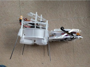 pliage singlecopter r c véhicules copter diydrones drone pliable plié le multicopter multiwii en avion adav 3d print model - Mito3D