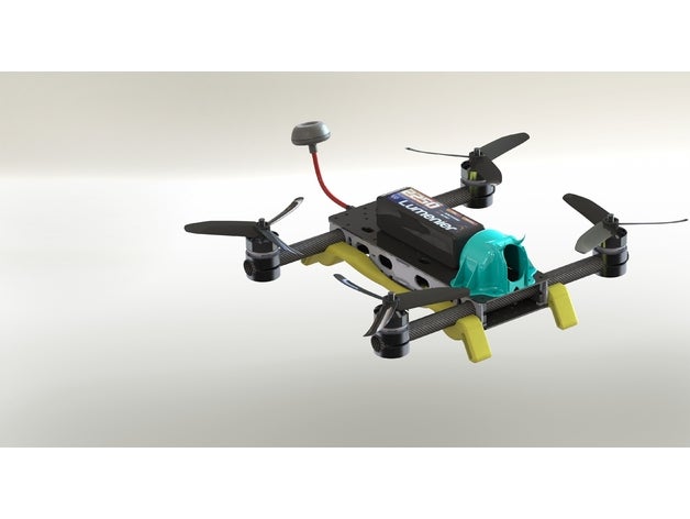 iniş ayakları versacopter r c araçlar drone takımları dört v2 wuad 3D print model - Mito3D