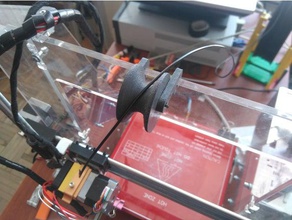 prusa i3 rolo de filamentos guia Impressora 3d acessórios filamento 3d print model - Mito3D
