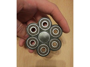 hexa fidget spinner gadgets hand zappeln Spielzeug 3d print model - Mito3D