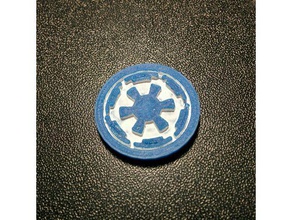 galactic empire shopping cart coin coins & badges token trolley starwars star wars chip 3d print model - Mito3D
