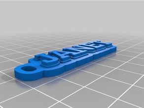 janet keychains customized 3d print model - Mito3D
