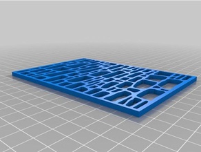 Schablone-Stein-Wand Kunst-tools 3d print model - Mito3D
