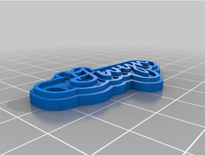 gwyn chave de cadeia chaveiros personalizado 3d print model - Mito3D