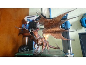 dragon mmh7 sculptures la créature de heroes might & magic sculpture zbrush 3d print model - Mito3D