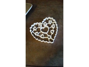 Riesen-Herz-Ausstecher 3d-drucken cookies cookie cutter Herz Herz, valentines Tag valentine 3d print model - Mito3D