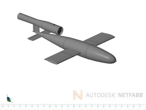 v1 cohete escala de 1 a 16 hobby 3d print model - Mito3D