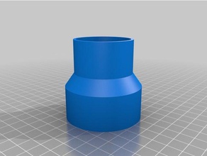 2 1 4 pollici shop vac tubo ciclone parti su misura 3d print model - Mito3D