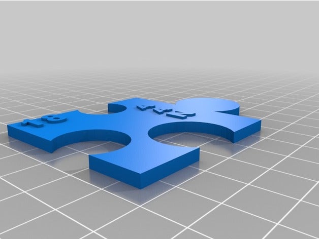 austins pièce de puzzle L'impression 3d 3D print model - Mito3D