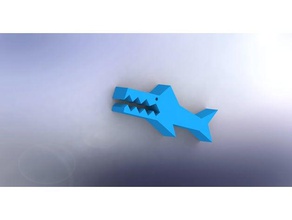shark La stampa 3d aqua marino 3d print model - Mito3D