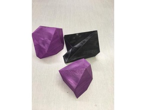 baixa contagem de polígonos cristal a arte 3d print model - Mito3D