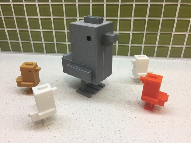 crossy road di pollo La stampa 3d 3D print model - Mito3D