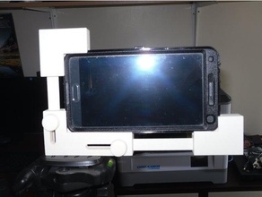 universal smartphone trípode el teléfono móvil ajustable soporte iphone base de la fotografía montaje en 3d print model - Mito3D