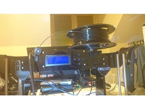 anet a8 horizontal filament holder 3d printer accessories spool mod prusa i3 taibhse 3d print model - Mito3D