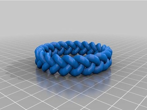 my customized single strand braid bracelets 3d print model - Mito3D