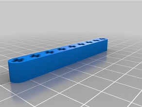 ma personnalisé encore plus de poutre droite lego technic jouets mécaniques 3d print model - Mito3D