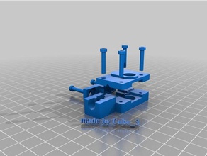 Sistemas 3d cube 3 cartucho mod v2 ahora ajustable Impresora extrusoras systems cubo de la impresora hack modificación 3d print model - Mito3D