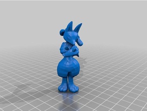 lucario 3d printing 3dprinting pokemon pokemongo 3d print model - Mito3D