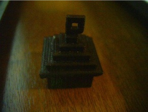 minecraft house key chain 3d print model - Mito3D