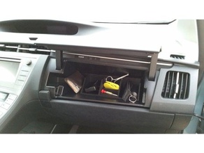 upper glove compartment organizer 3rd gen prius automotive car accessories accessory toyota 3d print model - Mito3D