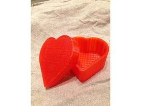 heart box containers 3d print model - Mito3D
