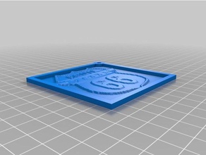 ma personnalisé keychain lithopane -route 66 pizza de porte-clés 3d print model - Mito3D