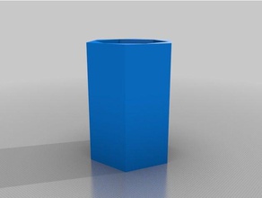 hexágono vaso recipientes o de flor hexagonal 3d print model - Mito3D