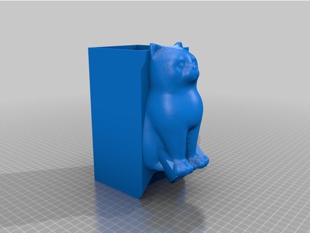 cat gravity feeder pets 3D print model - Mito3D