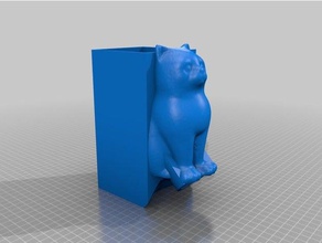 cat gravity feeder Haustiere 3d print model - Mito3D