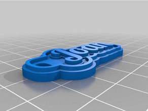 joan Schlüsselanhänger kundengebundene 3d print model - Mito3D