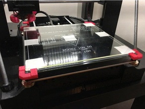 verre coin de lit prend en charge Imprimante 3d accessoires chauffée créer une plate-forme monoprice makerselect prusa i3 wanhao duplicateur 3d print model - Mito3D