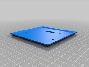 Licht-Schalter leeren Doppel-Wand-Platte Haushalt kundengebundene 3d print model - Mito3D