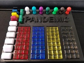 la pandemia de organizador juguetes y accesorios juego los juegos mesa 3d print model - Mito3D