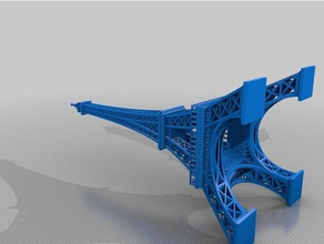 mesh corrected eiffel tower buildings & structures 3d print model - Mito3D