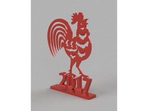 2017 year rooster sculptures 3d printing chinese culture new go-make season 3d print model - Mito3D