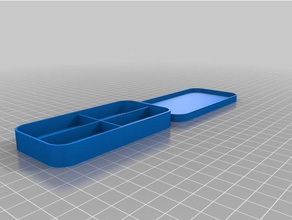 teste 4 divisoes porta-ferramentas & caixas personalizado 3d print model - Mito3D
