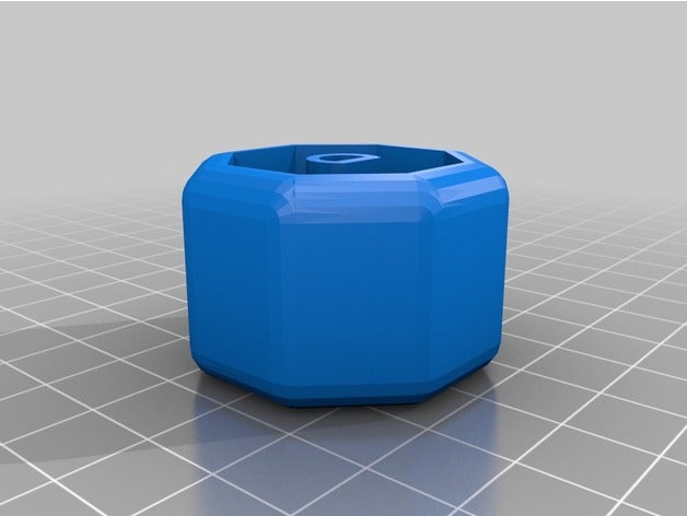 achteck drehknopf 3d printing 3D print model - Mito3D