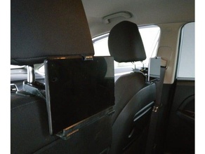 coche asiento trasero de la tableta montaje titular el monte teléfono 3d print model - Mito3D