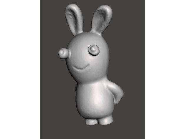 raving rabbids lapin cr tin scan creatures 3d cretin rabbits 3D print model - Mito3D