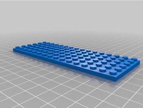 lego plate 16x6 construction toys customized 3d print model - Mito3D