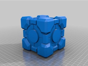 portale ponderato companion cube oggetti di scena cubo 3d print model - Mito3D