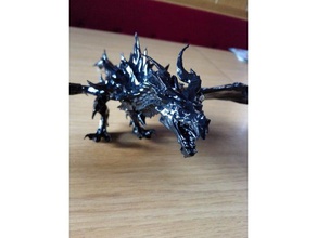 alduin dragon druckbar Kreaturen 3d Extrudieren 50 cm big Drachen monster pertinax skirim timelapse 3d print model - Mito3D